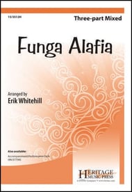 Funga Alafia Three-Part Mixed choral sheet music cover Thumbnail